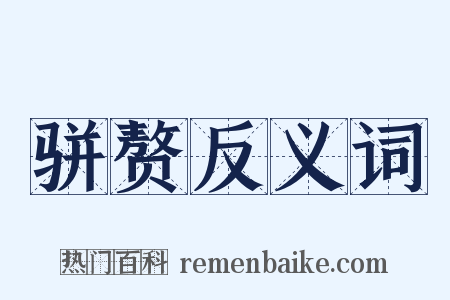 骈赘反义词是什么意思的图片